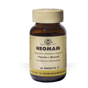 Neomam 60 tav |Vitamine e Minerali per gravidanza e allattamento | SOLGAR