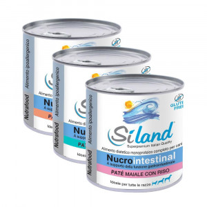 Nucrointestinal 300 g | Umido monoproteico per cani vari gusti | SILAND Nutrafood