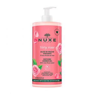 Very rose Gel Doccia 750 ml | Gel detergente corpo lenitivo alla rosa | NUXE