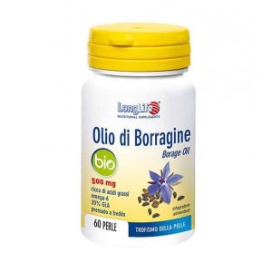 OLIO DI BORRAGINE 60 Perle | Integratore di Omega 6 500 mg | LONGLIFE
