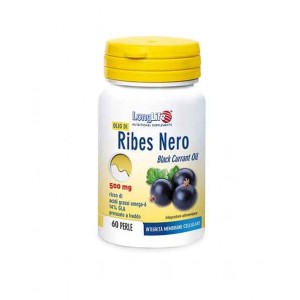OLIO DI RIBES NERO Omega 6 60 perle | Integratore Dermatiti, Acne | LONGLIFE