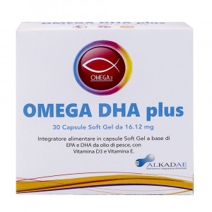 OMEGA DHA PLUS 30 Capsule | Integratore di DHA 5:1 EPA | ALKADAE