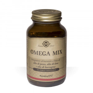 Omega Mix 3, 6, 9 60 perle | Integratore contro il colesterolo | SOLGAR