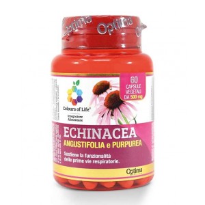 Echinacea Angustifolia e Purpurea 60 cps | Integratore Sistema Immunitario | OPTIMA NATURALS