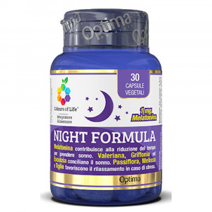 Night Formula 30 capsule | Integratore sonno | OPTIMA NATURALS