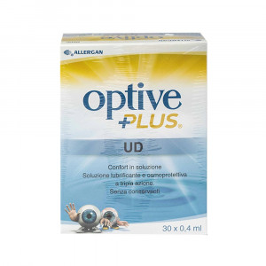 PLUS UD 30 Flaconcini monodose 0,4 ml | Gocce oculari lubrificanti | OPTIVE 