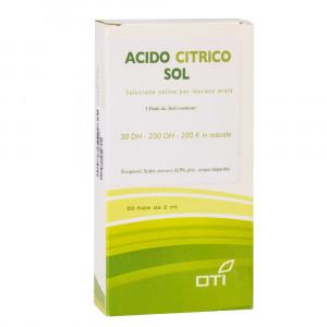 Acido Citrico SOL | Soluzione per mucosa orale 20 fiale da 2 ml | OTI