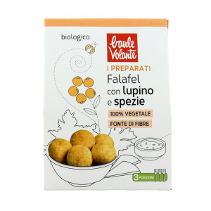 Preparato Falafel lupino e spezie 3 porzioni | Mix di farine e fiocchi BIO | BAULE VOLANTE