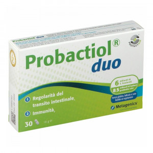 Probactiol Duo 30 cps | Integratore transito e regolarità intestinale | METAGENICS