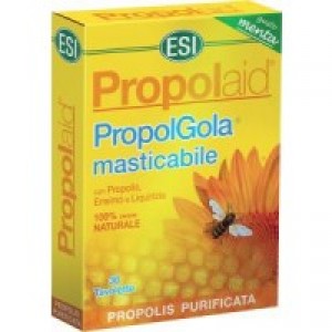 PropolGola 30 tav | Rimedio Naturale Gola Menta/Miele | ESI - Propolaid