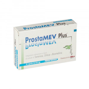 PROSTAMEV PLUS 639 mg | Integratore per la funzionalità della prostata 30 capsule molli | FARMACEUTICA MEV