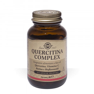 Quercitina Complex 50 cps  | Integratore gambe pesanti ed emorroidi | SOLGAR
