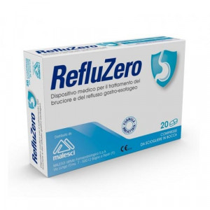 RefluZero 20 compresse | Contro il reflusso gastro-esofageo | MALESCI