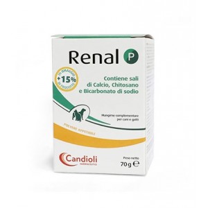 RENAL P Polvere | Mangime Complementare Funzione Renale CANI e GATTI 70 g | CANDIOLI