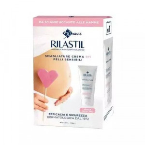 Crema Smagliature pelli sensibili 2 x 200 ml | Bipack trattamento anti smagliature | RILASTIL