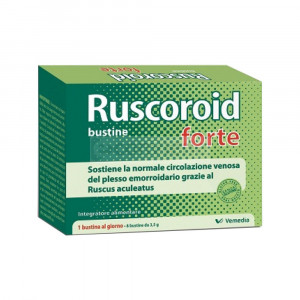 Ruscoroid Forte 8 bustine | Integratore Emorroidi | RUSCOROID
