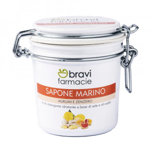Sapone Marino Energia 350 ml | Scrub agrumi e zenzero con sali e oli nobili | Bravi Farmacie