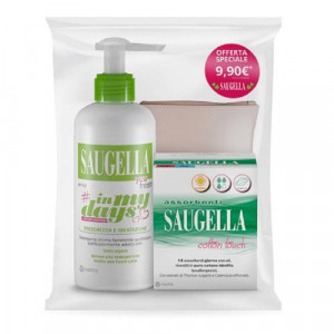 Saugella In My Days Bundle | Kit assorbenti e detergente intimo per i giorni del ciclo | SAUGELLA