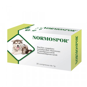 NORMOSPOR 20 compresse | Integratore flora intestinale | AURORA BIOFARMA