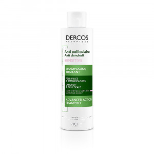 Shampoo Antiforfora Sensitive 200 ml | Trattamento cuoio capelluto sensibile | VICHY Dercos