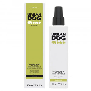 Shampoo Spray senza risciacquo MINI 200 ml | Spray pulizia veloce da viaggio | URBAN DOG