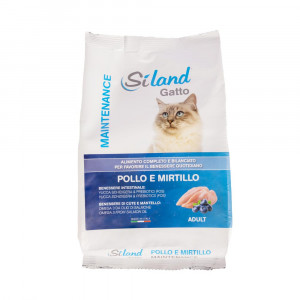 Pollo e mirtillo Maintenance gatto 1,5 kg  | Alimento completo per benessere intestinale e mantello | SILAND