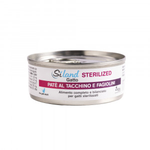 Tacchino e fagiolini 85 g | Mangime umido completo gatti sterilizzati | SILAND