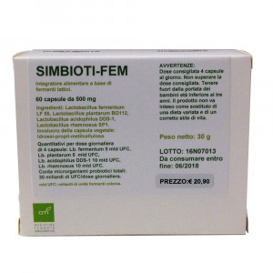 Simbioti FEM 60 capsule | Fermenti lattici per donna | OTI 