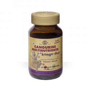 Cangurini Multinutrients 60 tavolette masticabili | Integratore vitamine e minerali | SOLGAR