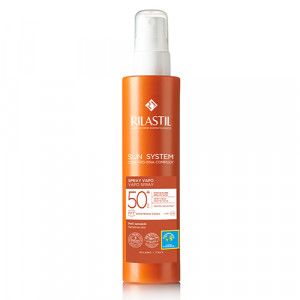 Spray Vapo Solare Spf 50+ 200 ml | Protezione molto alta pelli sensibili | RILASTIL Sun System