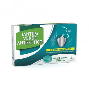 Tantum Verde Antisettico 20 pastiglie | Pastiglie gola infiammata | ANGELINI