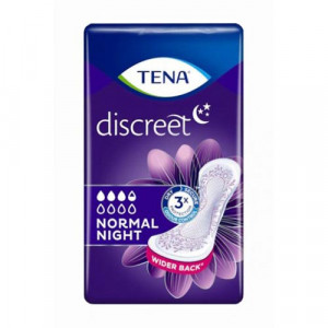 Discreet Normal Night 10 pz | Assorbenti per perdite urinarie notturne | TENA