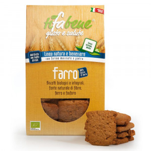 Biscotti Farro 250g | Biscotti integrali BIO senza lattosio e senza lievito | TIFABENE
