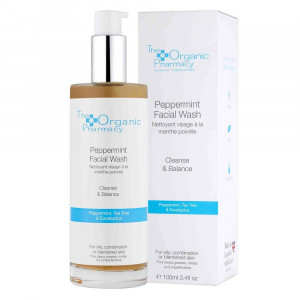 Peppermint Facial Wash 100 ml | Detergente viso menta piperita pelli miste e grasse | THE ORGANIC PHARMACY