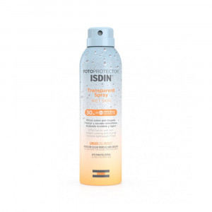 Transparent Spray Wet Skin Spf 30 | Spray fotoprotettivo trasparente 250 ml | ISDIN Fotoprotector