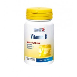 Vitamin D 100 cpr | Integratore di Vitamina D 400 ui /10 mcg | LONGLIFE