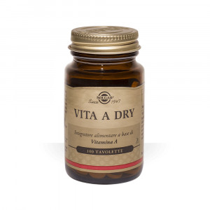 Vita A Dry 100 tav | Integratore di vitamina A | SOLGAR