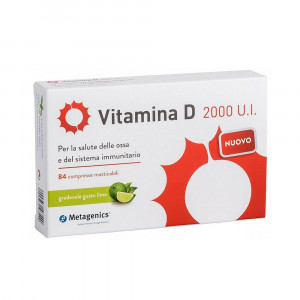 Vitamina D 2000 Ui 84cpr | Integratore vitamina D in compresse masticabili | METAGENICS