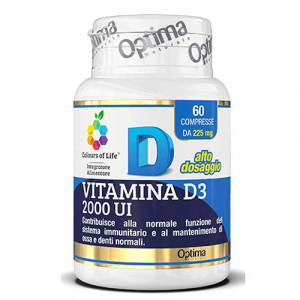 Vitamina D3 2000 UI | Vitamina D alto dosaggio | OPTIMA NATURALS