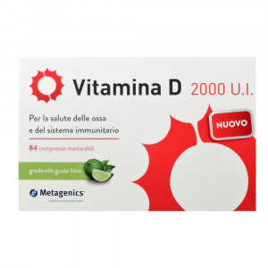 Vitamina D2000ui 84cpr masticabili | Integratore di Vitamina D | METAGENICS