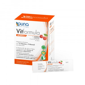 Vitformula Acerola 30stick | Integratore orosolubile vitamine e sali minerali | GUNA