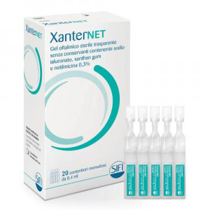 Xanternet 20 contenitori monodose 0,4 ml | Gel oftalmico per infezioni oculari | SIFI spa