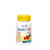 Acerola C 100 120 cpr masticabili | Integratore Vitamina C e Bioflavonoidi | LONGLIFE 