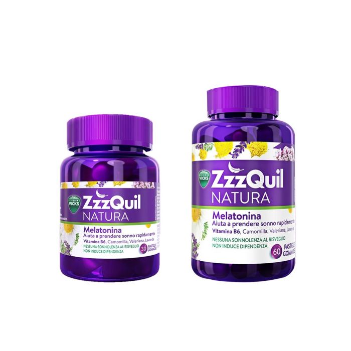 ZzzQuil Natura Melatonina | Pastiglie gommose per l'insonnia | VICKS