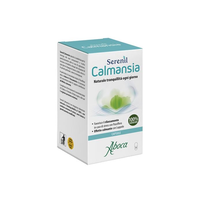 Calmansia Serenil 50 cps | Integratore contro lo stress psicofisico | ABOCA