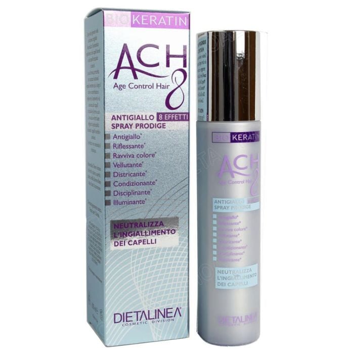 Biokeratin Spray Antigiallo 100 ml | Spray antigiallo capelli biondi o bianchi | BIOKERATIN