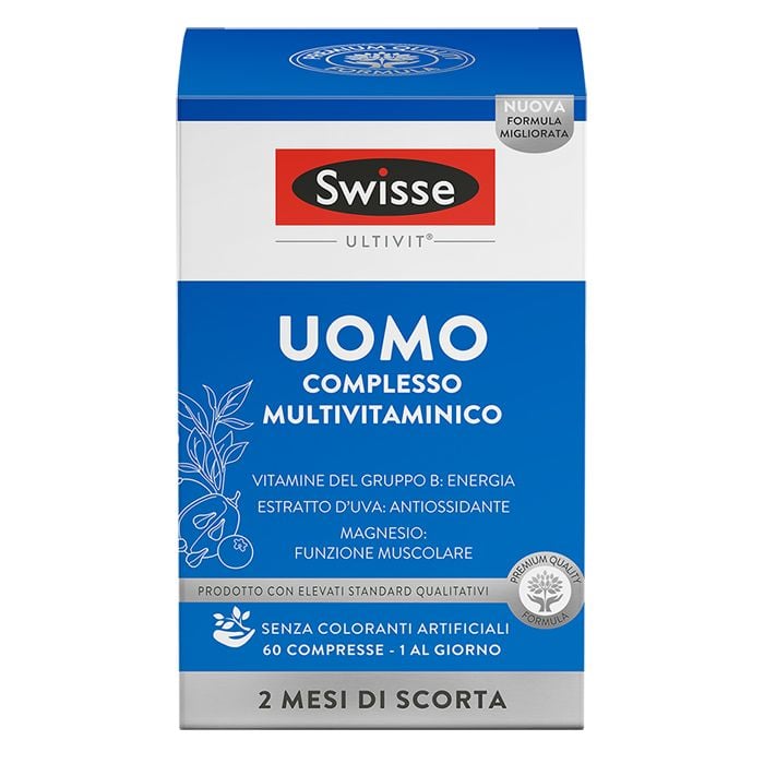 Multivitaminico UOMO 60 Cpr | Vitamine e sali minerali | SWISSE