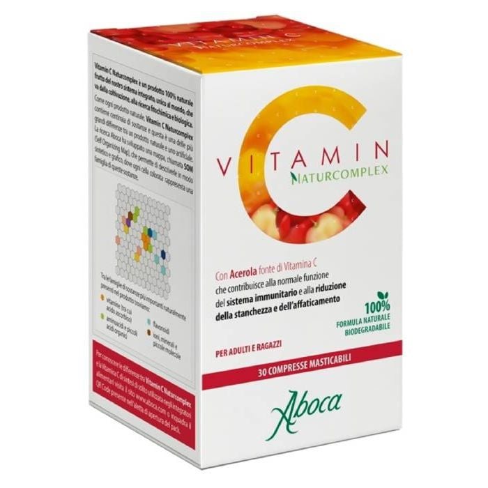 Vitamin C Naturcomplex 30cpr | Con acerola fonte di vitamina C | ABOCA
