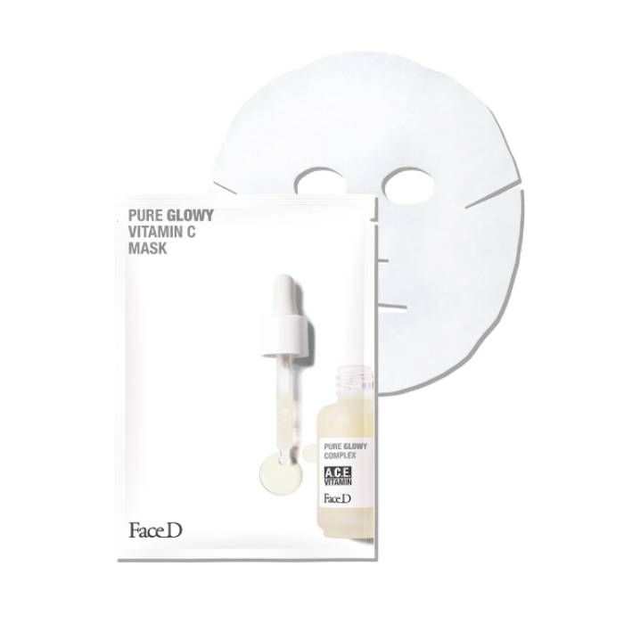 Maschera Pure Glowy 1pz | Illuminante, uniformante | FACE D