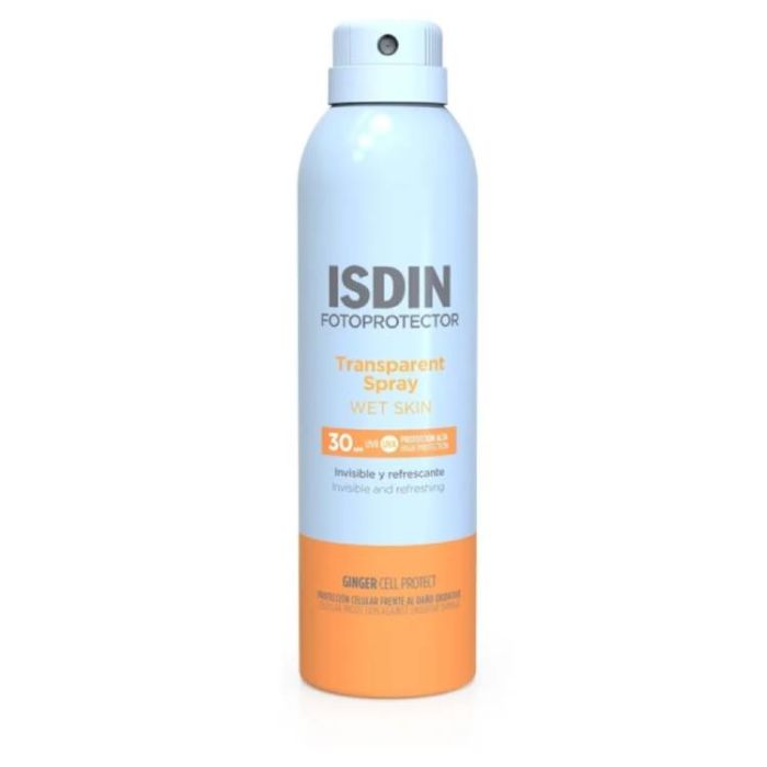Transparent Spray Wet Skin Spf 30 | Spray fotoprotettivo trasparente 250 ml | ISDIN Fotoprotector